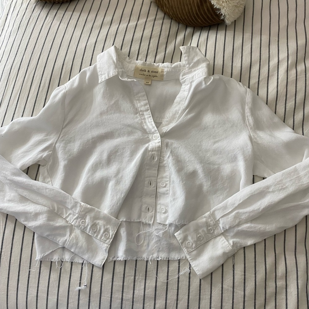 cropped button down - Picture 2 of 2